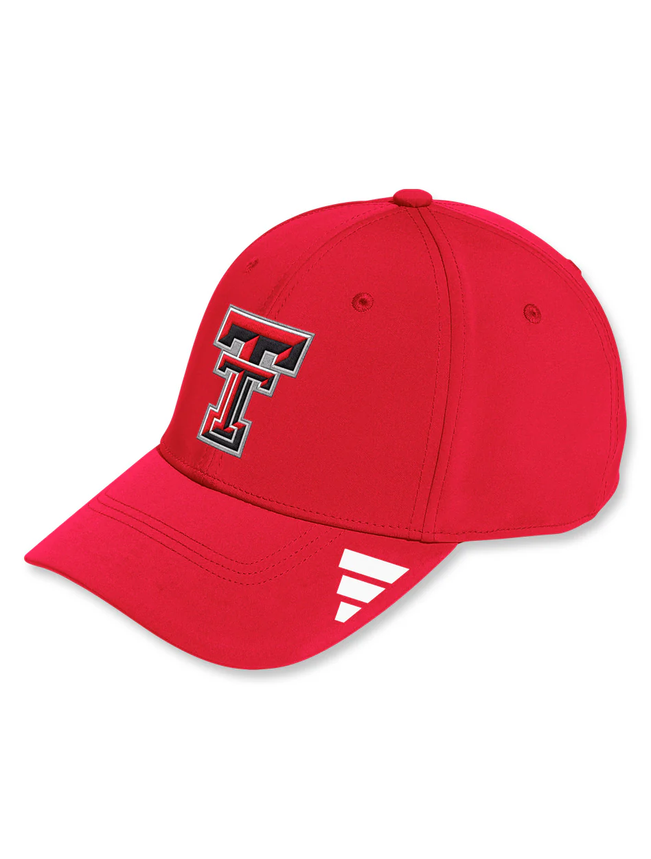 Adidas Texas Tech 2025 Sideline Poly Stretch Flex Fitted Hat - Image 3