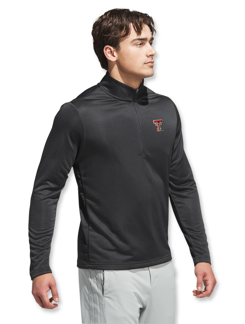 Adidas Texas Tech Golf Printed 1/4 Zip - Image 3