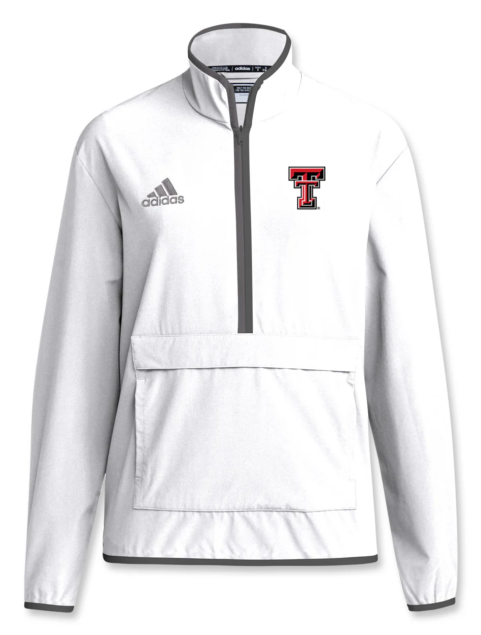Adidas Texas Tech "Locker Room" Sideline 2024 Woven Quarter Zip