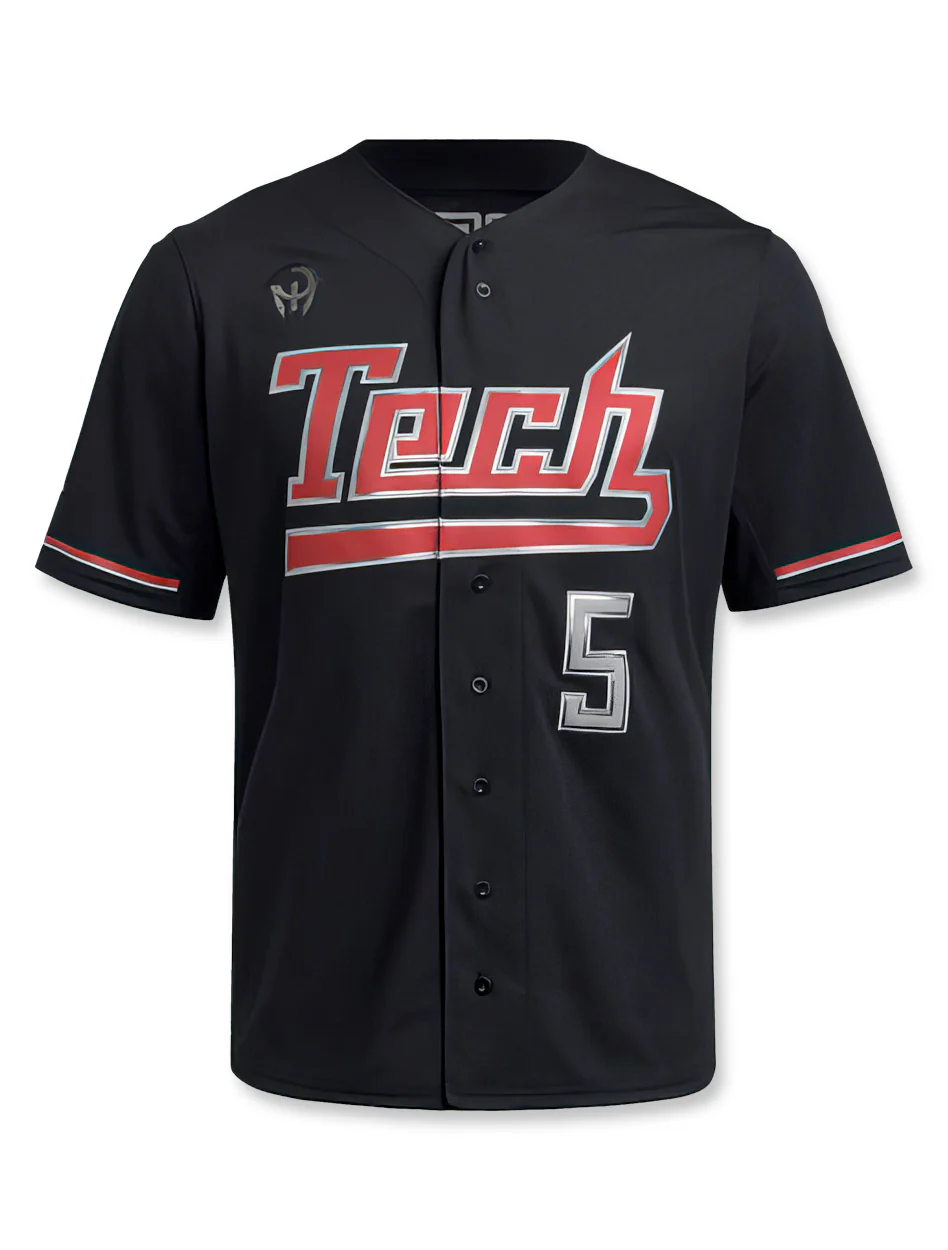 Adidas Texas Tech "Mahomes Lightning" Baseball Jersey (mjr-165)