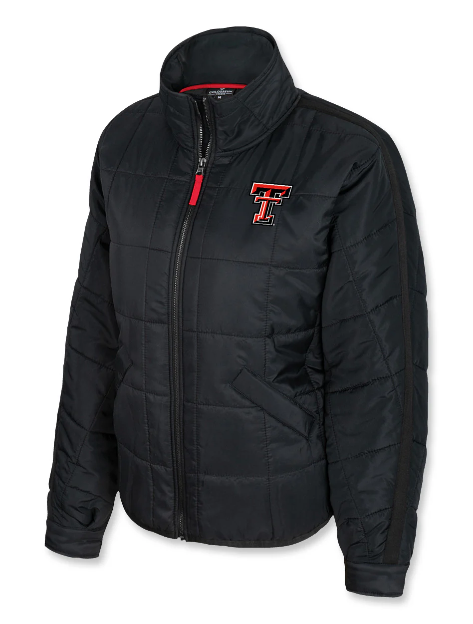 Arena Texas Tech "Bonjour" Women's Puffer Jacket with Packable Pouch