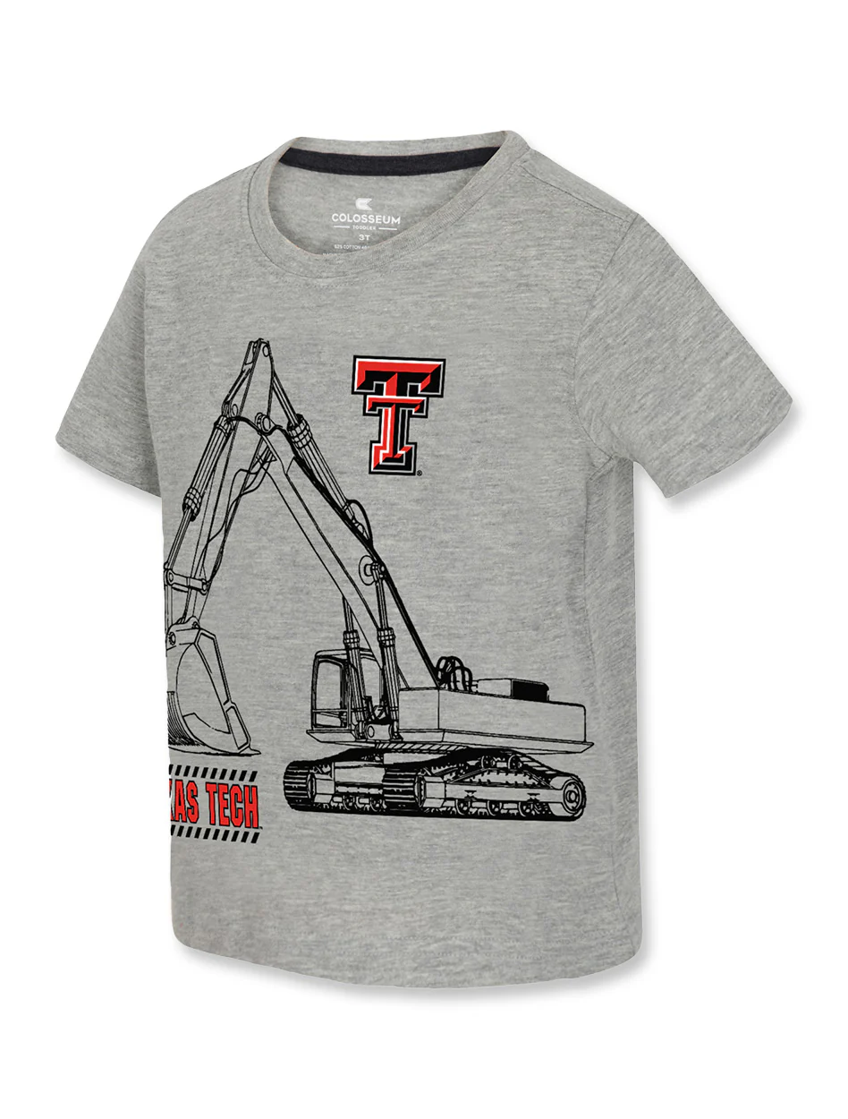Arena Texas Tech "Excavator" Toddler Boys Short Sleeve T-Shirt