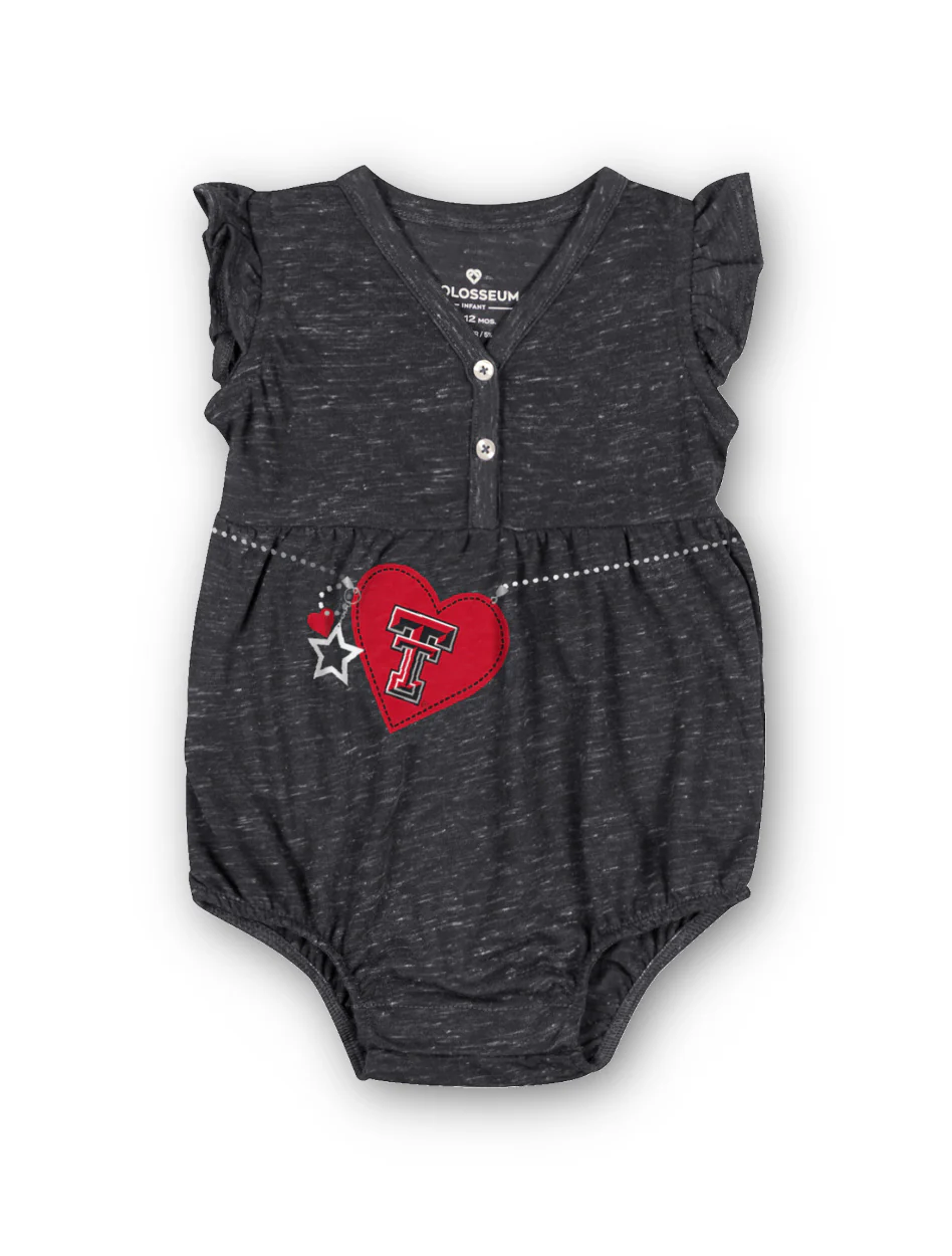 Arena Texas Tech "Nancy" INFANT Ruffle Onesie