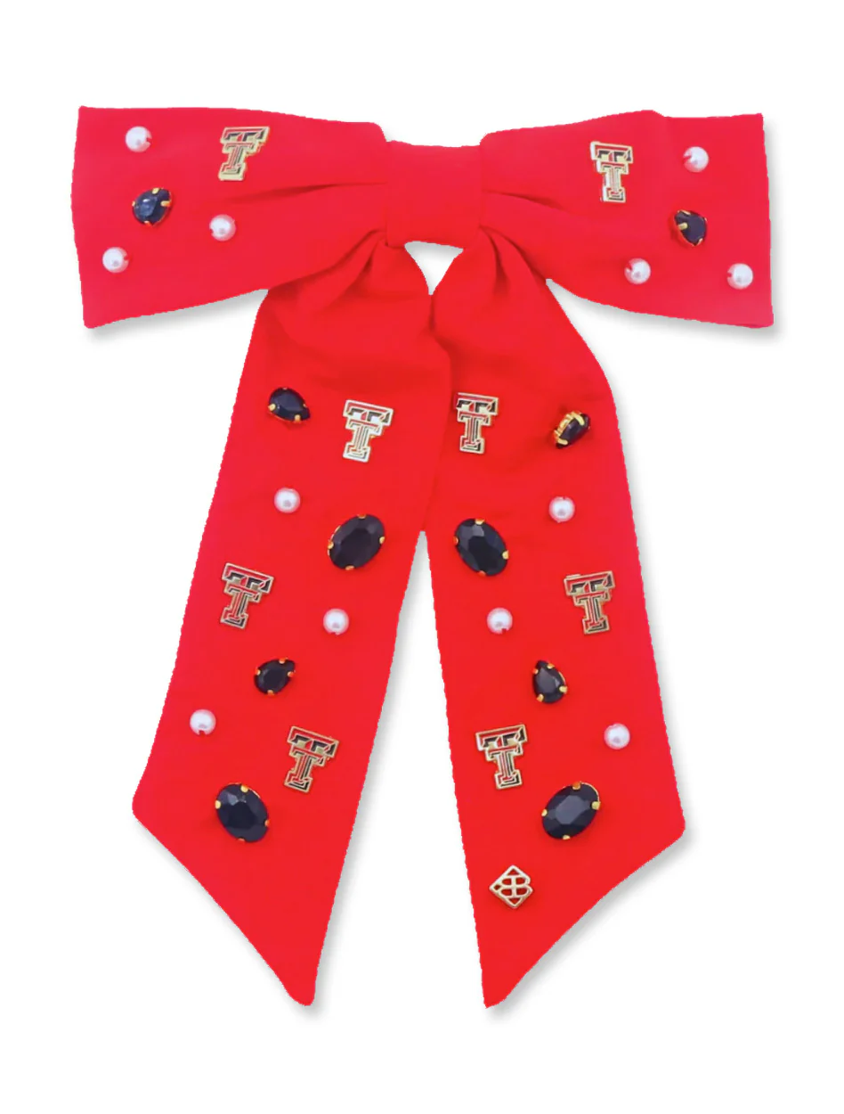 Brianna Cannon Texas Tech Bow Barrette - Image 2