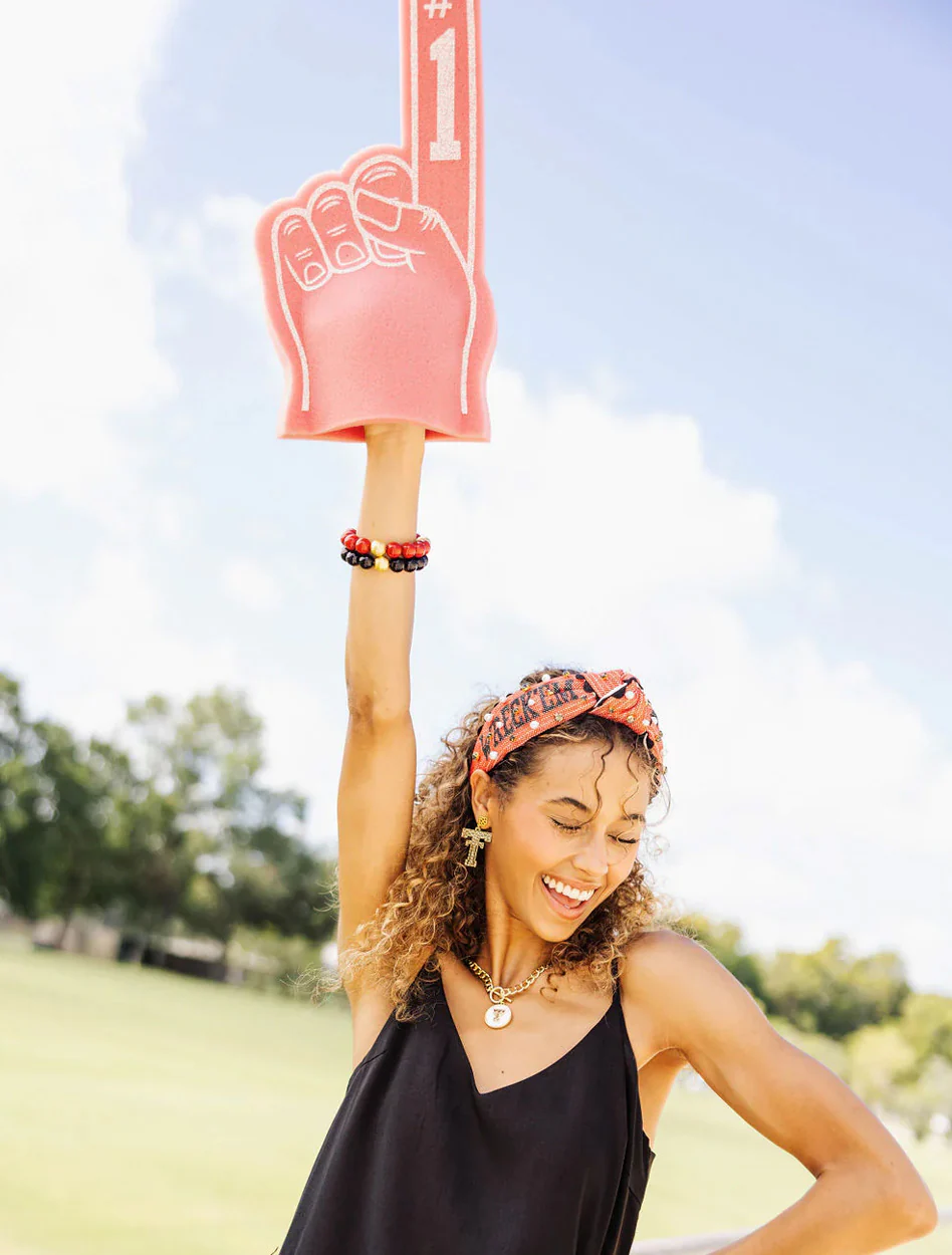 Brianna Cannon "Wreck'em Tech" Cross Stitch Jeweled Headband - Image 6