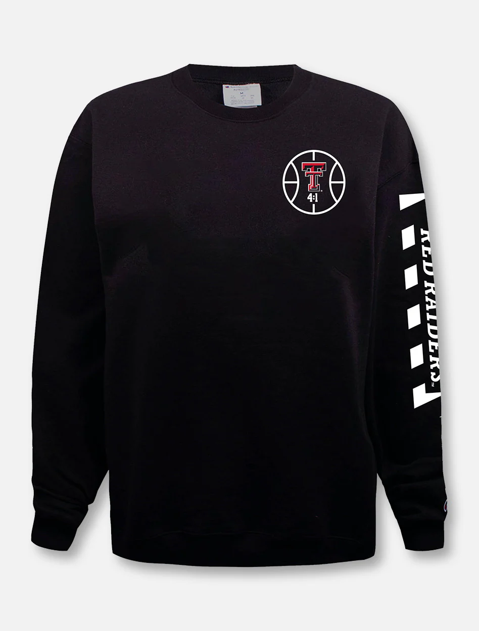 Champion Texas Tech Red Raiders "Court in Session" 2020 Basketball Black Sweatshirt - Image 2