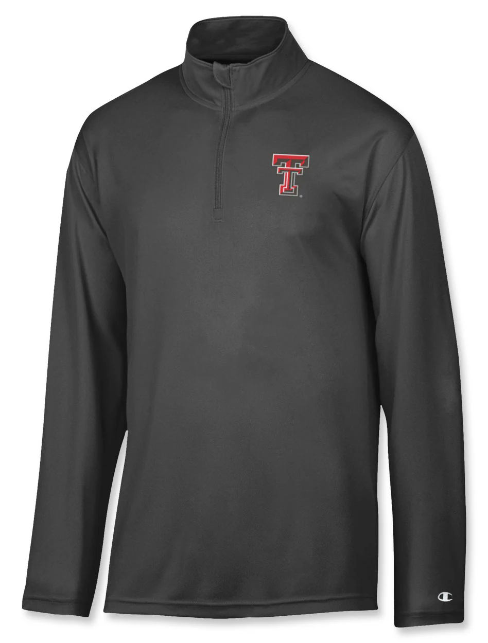 Champion Texas Tech "Retrospect" Mock Mesh Quarter Zip
