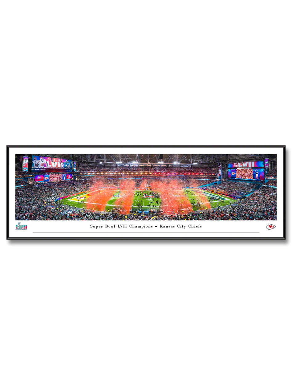 2023 Super Bowl LVII Champion Kansas City Chiefs Panoramic Picture Standard Frame