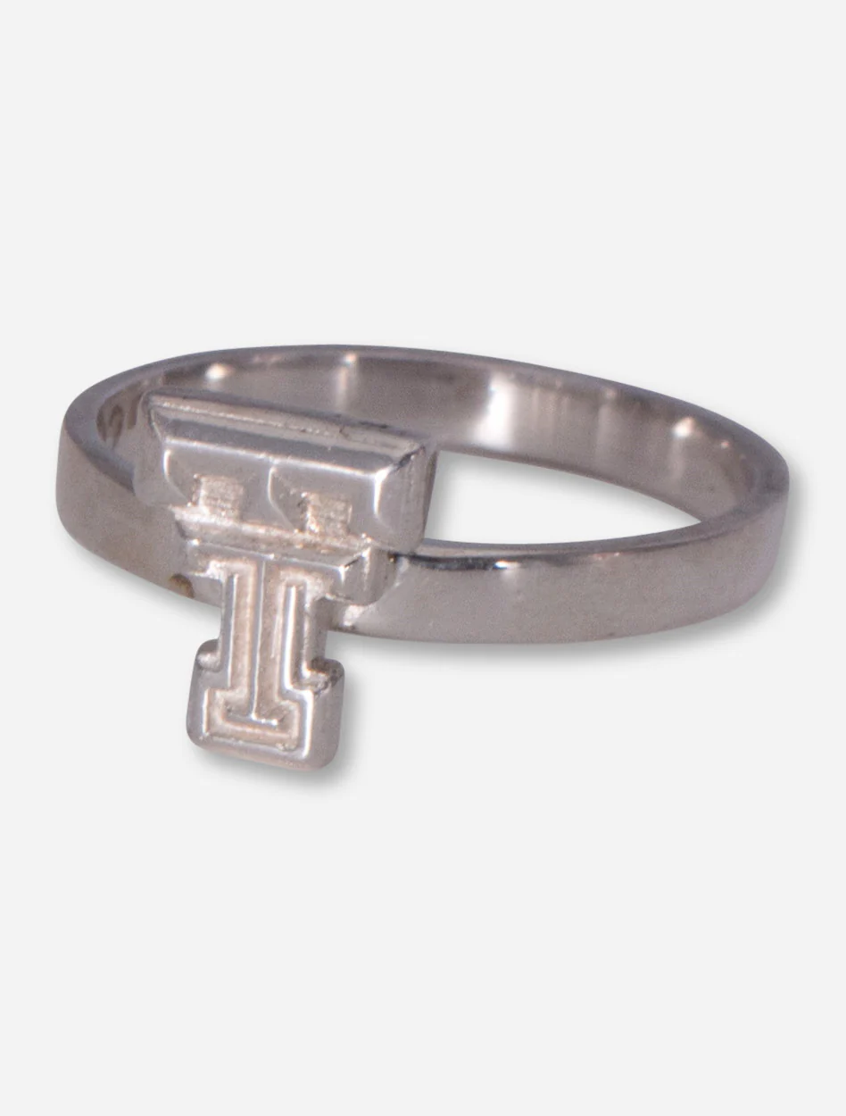 Double T on Sterling Silver Ring - Image 2