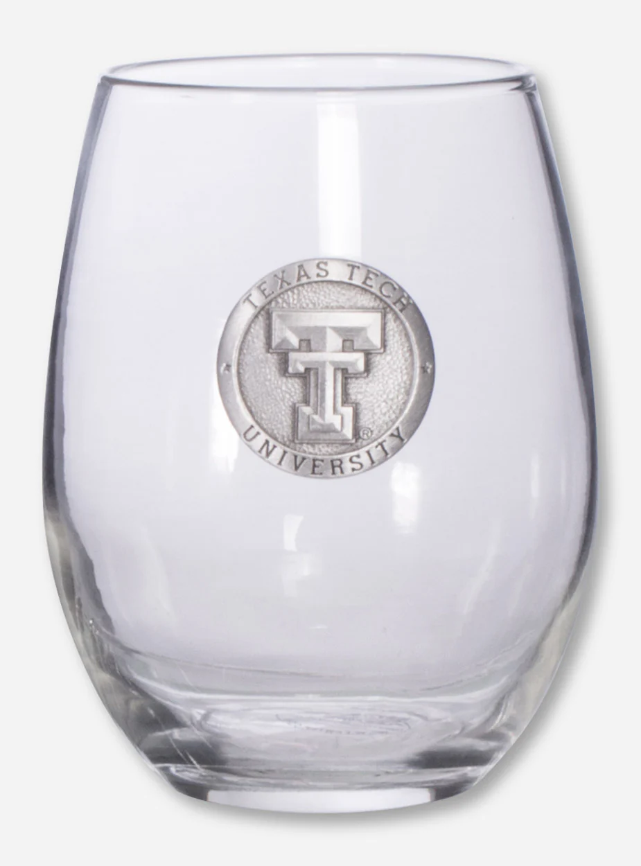 Heritage Pewter Texas Tech Stemless Wine Glass