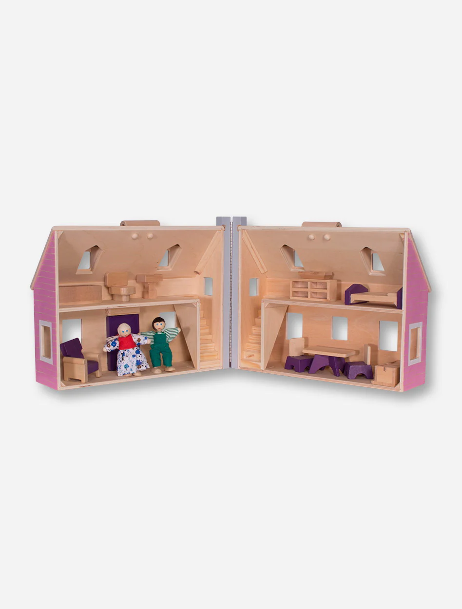 Melissa & Doug Texas Tech Fold-and-Go Dollhouse Set - Image 3