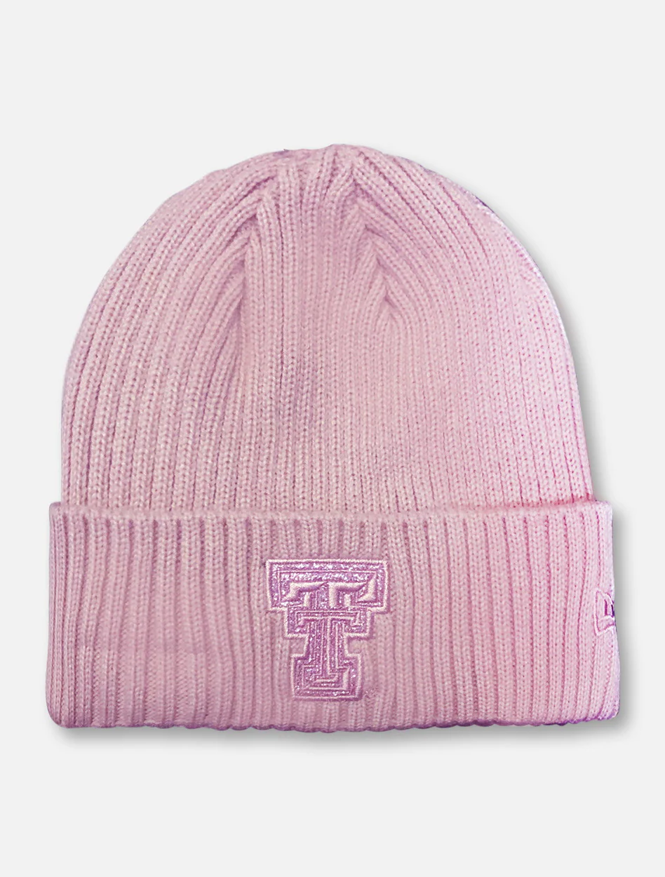 New Era Texas Tech Red Raiders Glitter Double T Knit Beanie