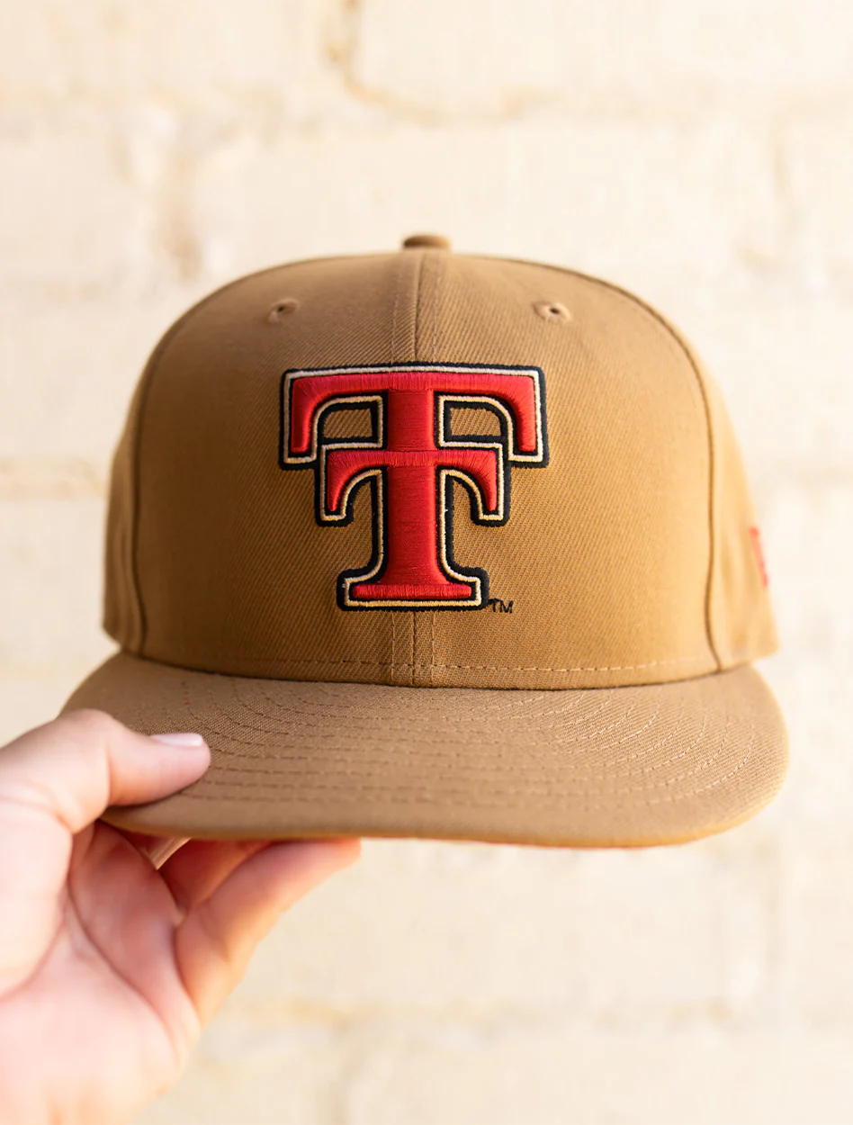 New Era Texas Tech Vault Double T 5950 Flatbill Fitted Cap
