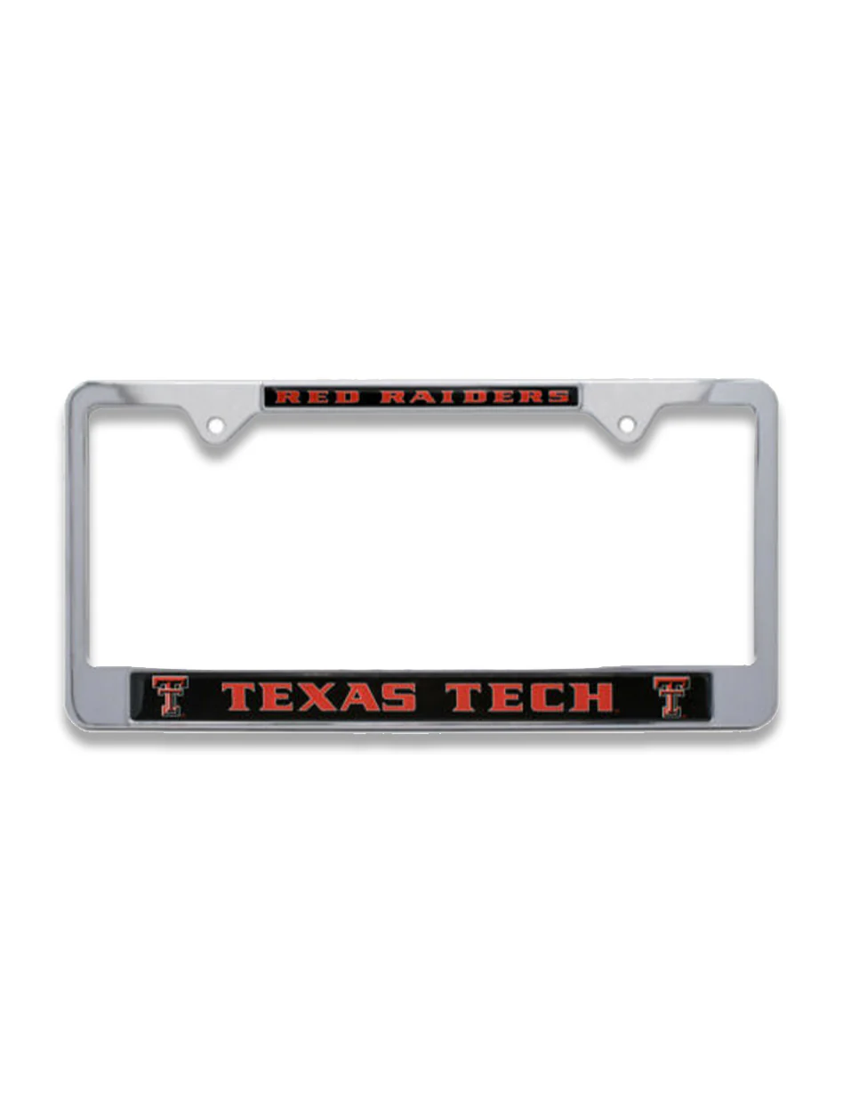 Red Raiders over Texas Tech License Plate Frame