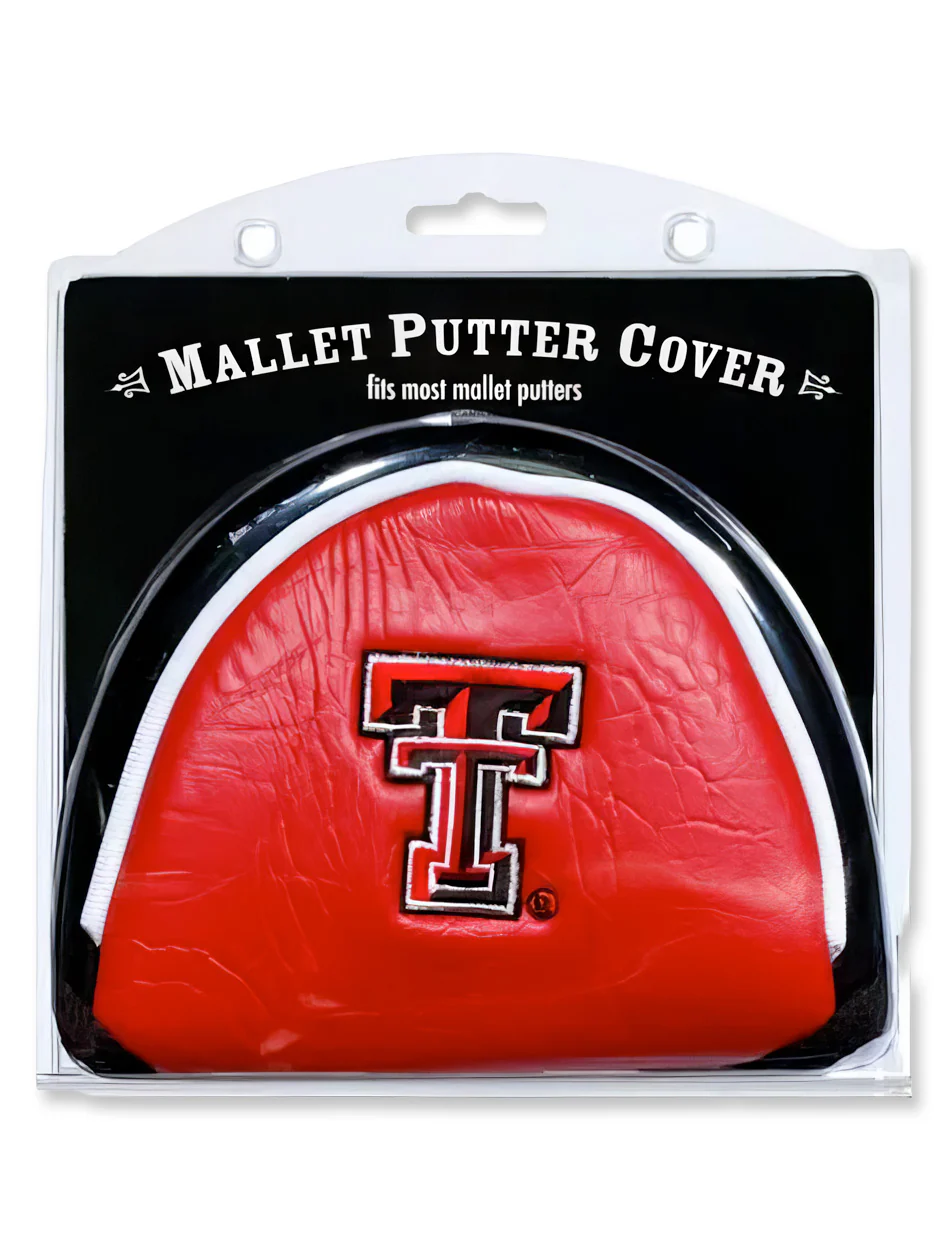 Team Golf Texas Tech Double T Leather Mallet Putter Cover - Image 2