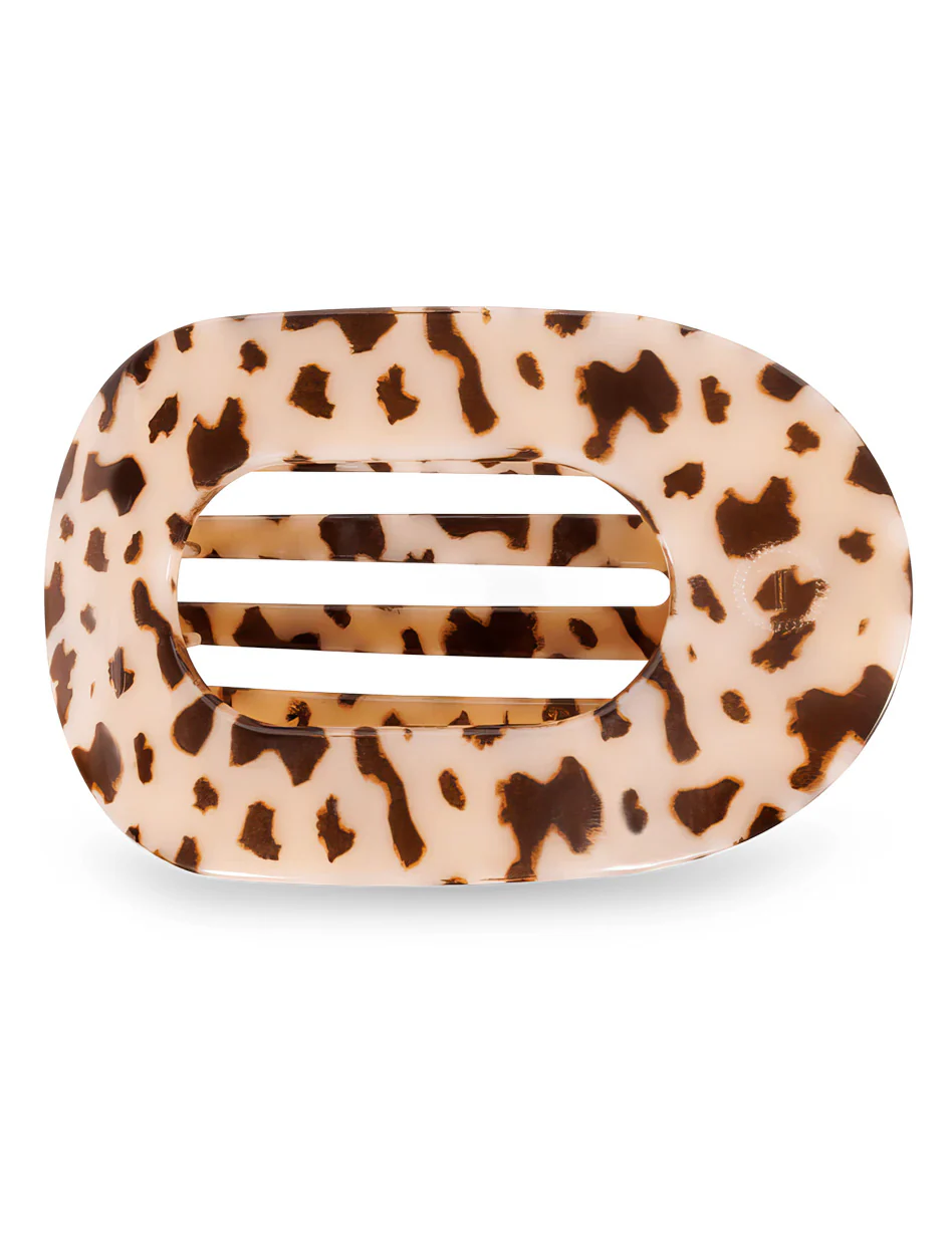 Teleties Texas Tech Flat Blonde Tortoise Round Clip