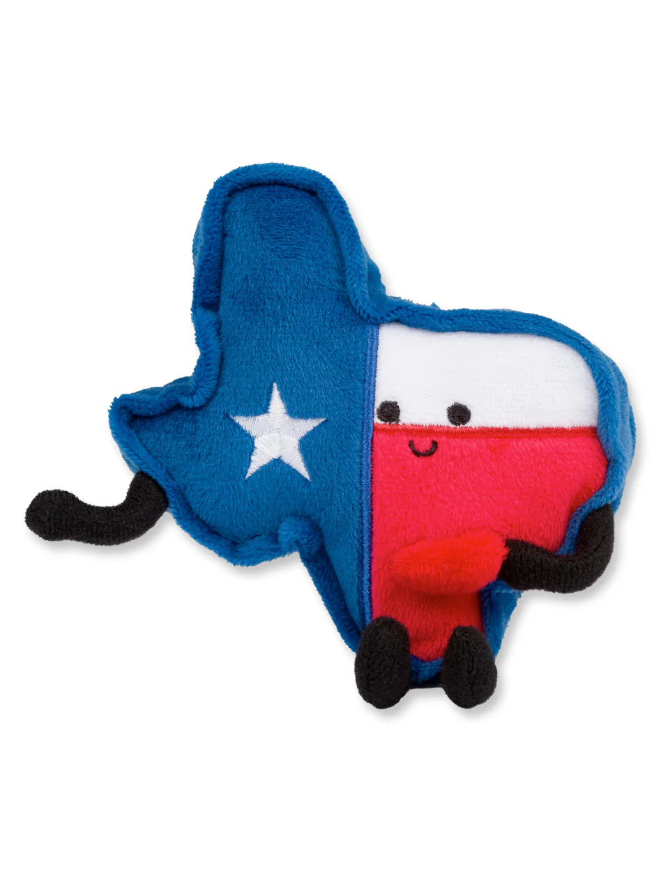 Texas "Lone Star Flag" Stuffed State Magnet