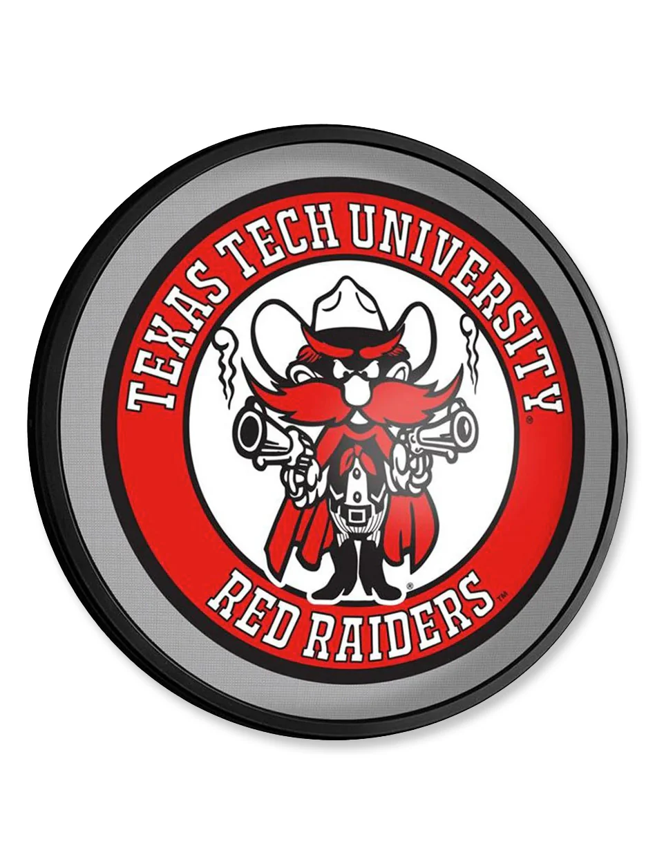 Texas Tech 18" Diameter Raider Red Slimline Lighted Wall Sign
