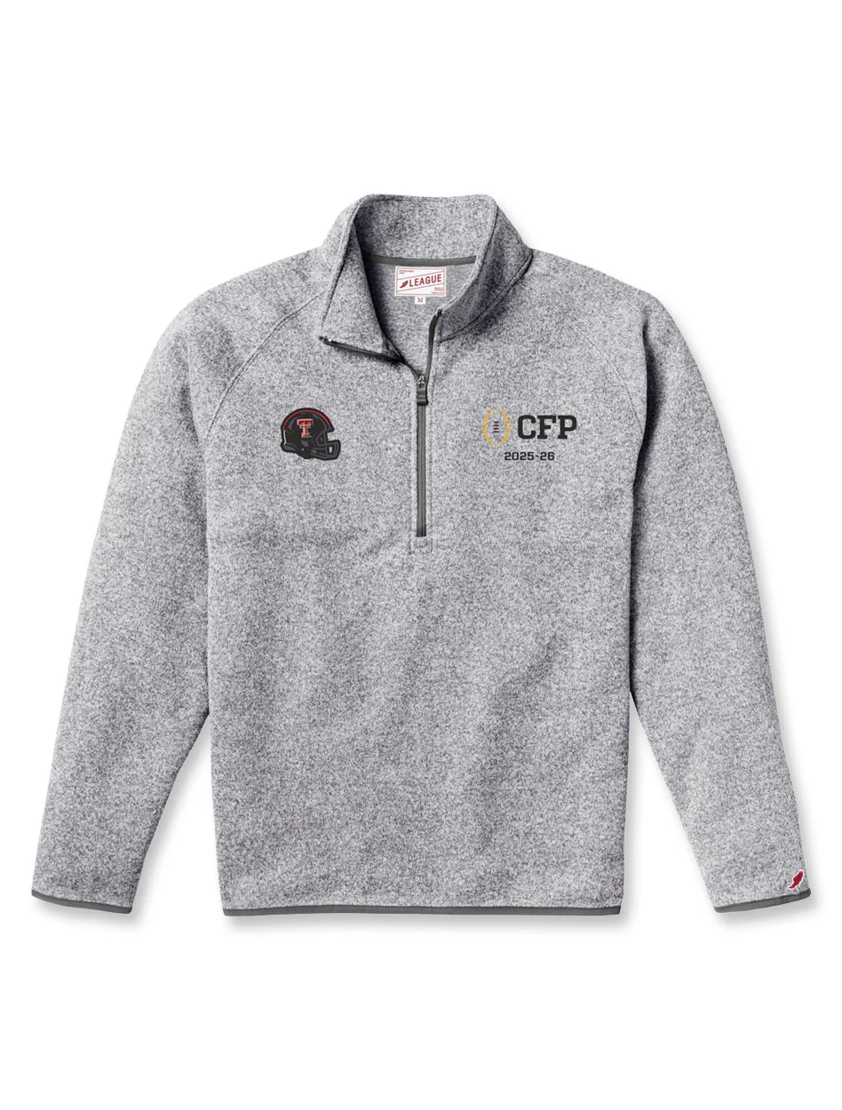 Texas Tech 2025 CFP - 1/4 Zip - Rally Mode - Grey