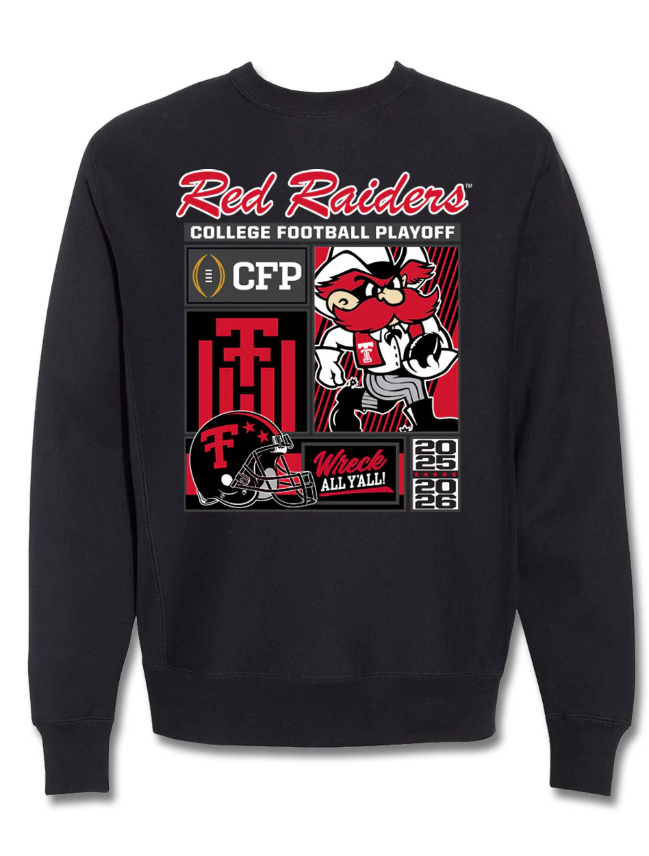 Texas Tech 2025 CFP - Crew- All Yall - BLACK