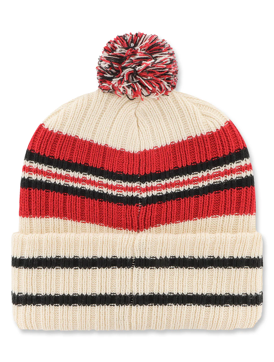 Texas Tech 47 Brands "Natural Hone Patch" Cuff Knit Beanie with Pom - Image 2