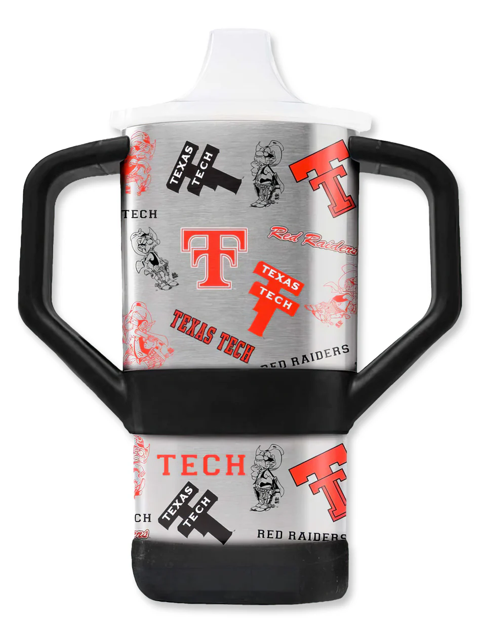Texas Tech "All Over Logos" 8oz Sippy Cup