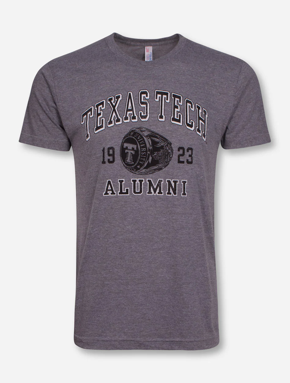 Texas Tech "Alumni Ring" Heather Grey T-Shirt