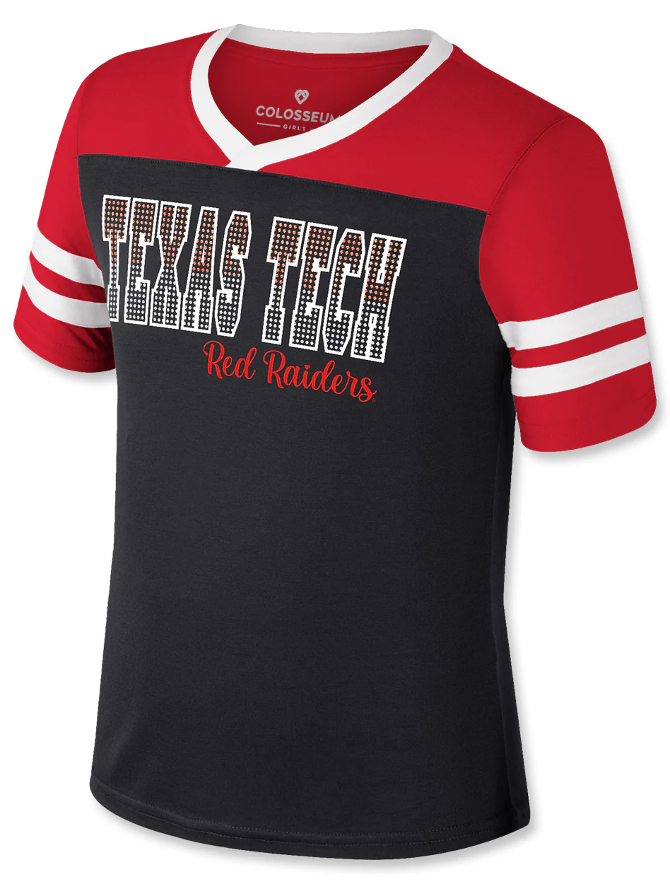 Texas Tech Arena "Space Opera" Youth Rhinestone Girl's T-Shirt