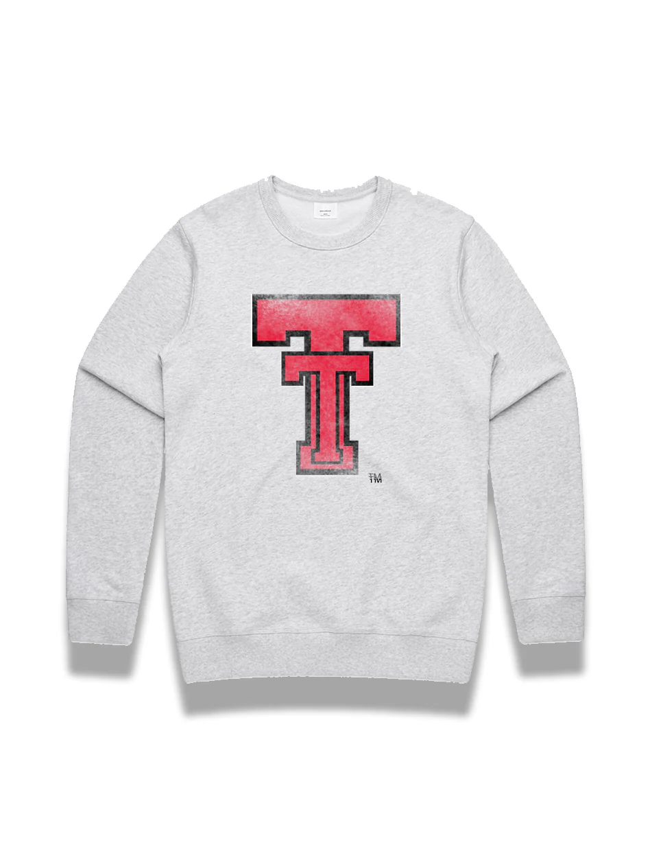 Texas Tech Basic "Vault Double T" Crewneck Sweatshirt - Image 2