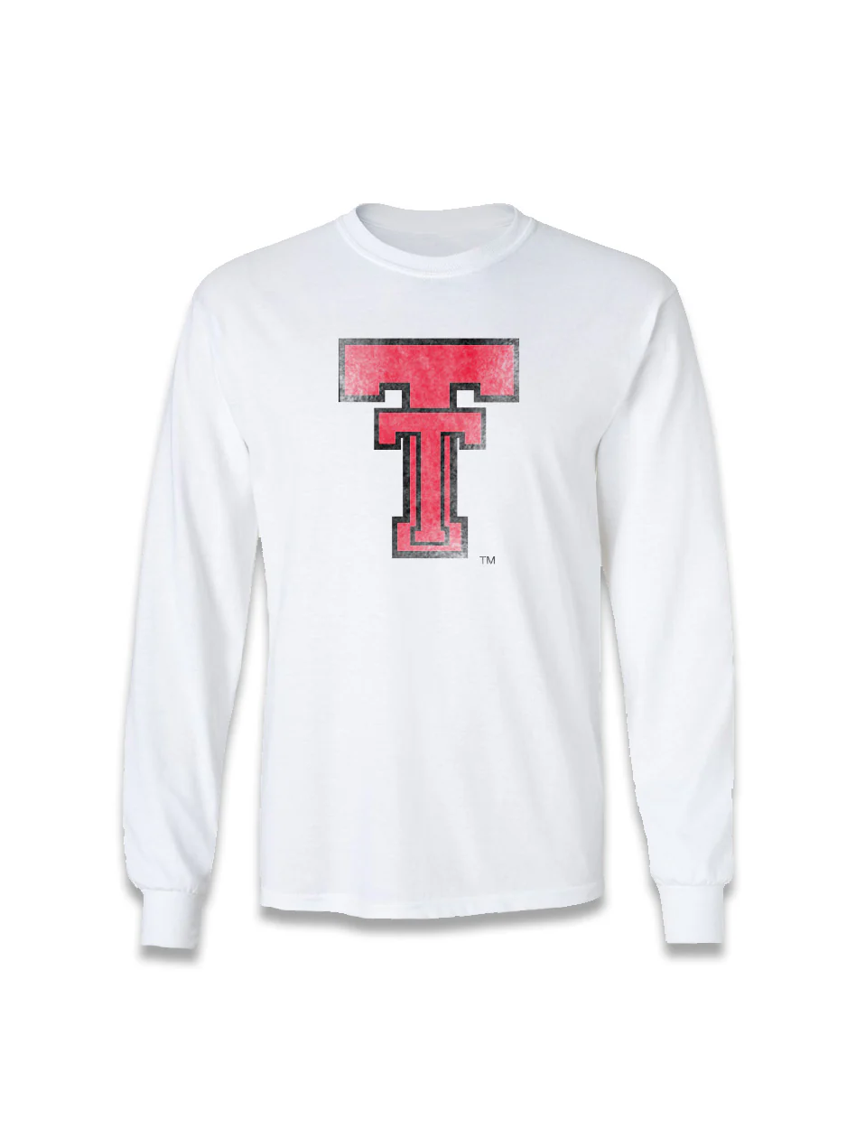 Texas Tech Basic" Vault Double T" Long Sleeve Sleeve T-shirt - Image 3