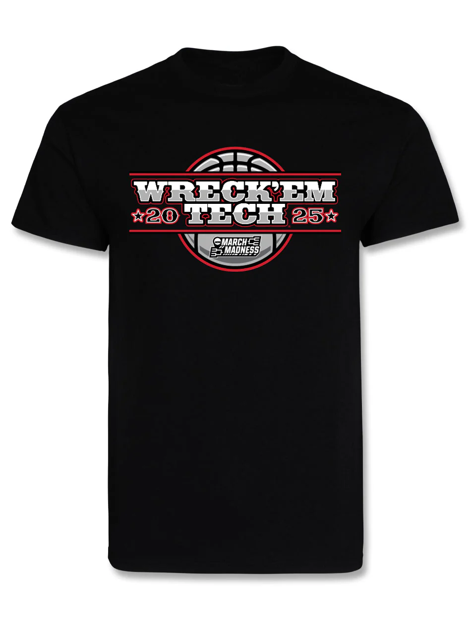 Texas Tech Basketball 2025 "Coming to Take It" NCAA Tournament Black T-Shirt - Image 2