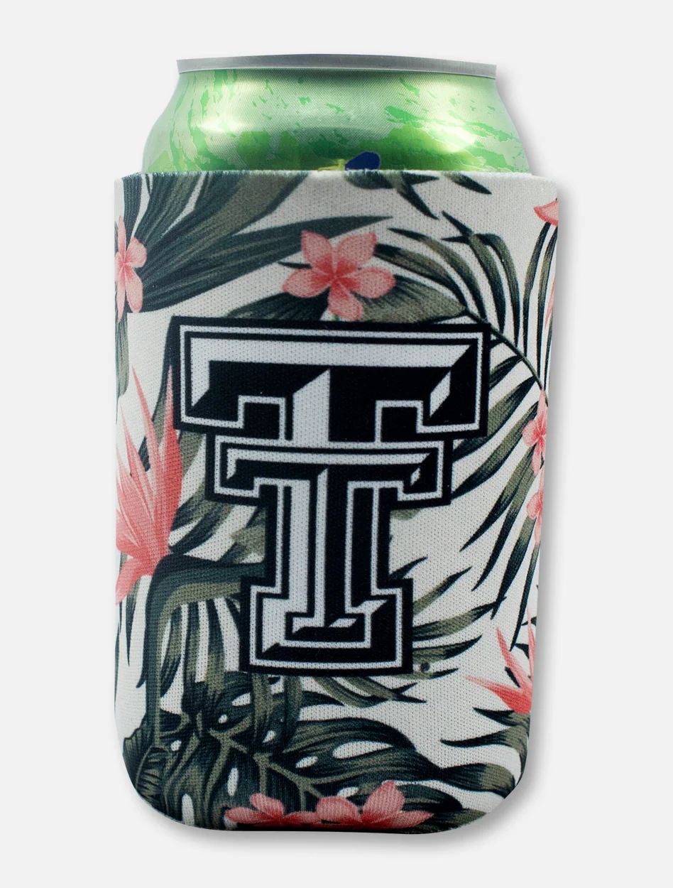 Texas Tech Black and White Double T "Palm" Can Cooler