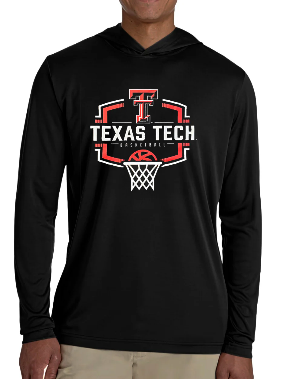 Texas Tech "Buzzer Beater" Athletic Fabric Hooded Long Sleeve
