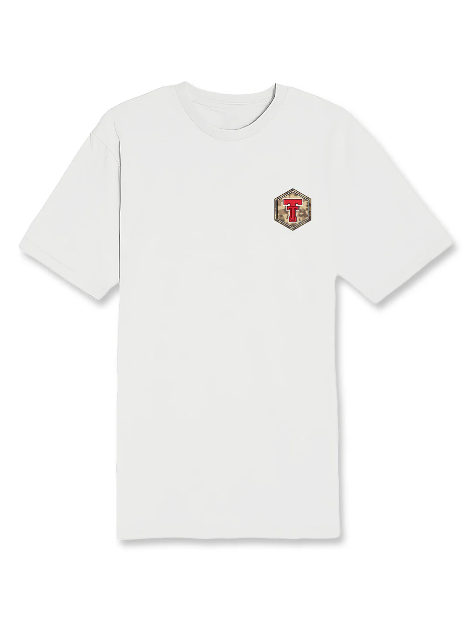 Texas Tech "Camo Hex" Baseball Short Sleeve T-Shirt - Image 2