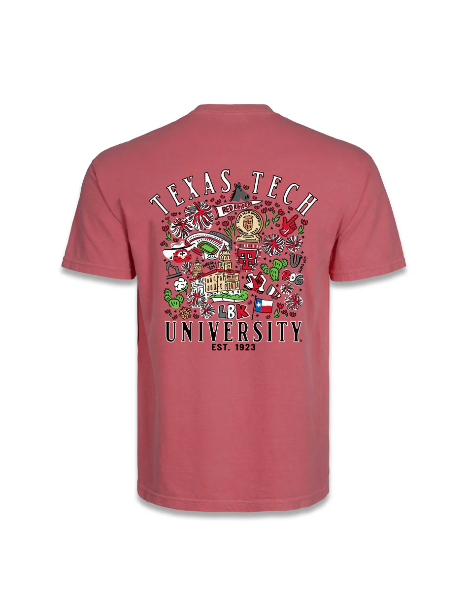Texas Tech "Campus Life" YOUTH Comfort T-shirt