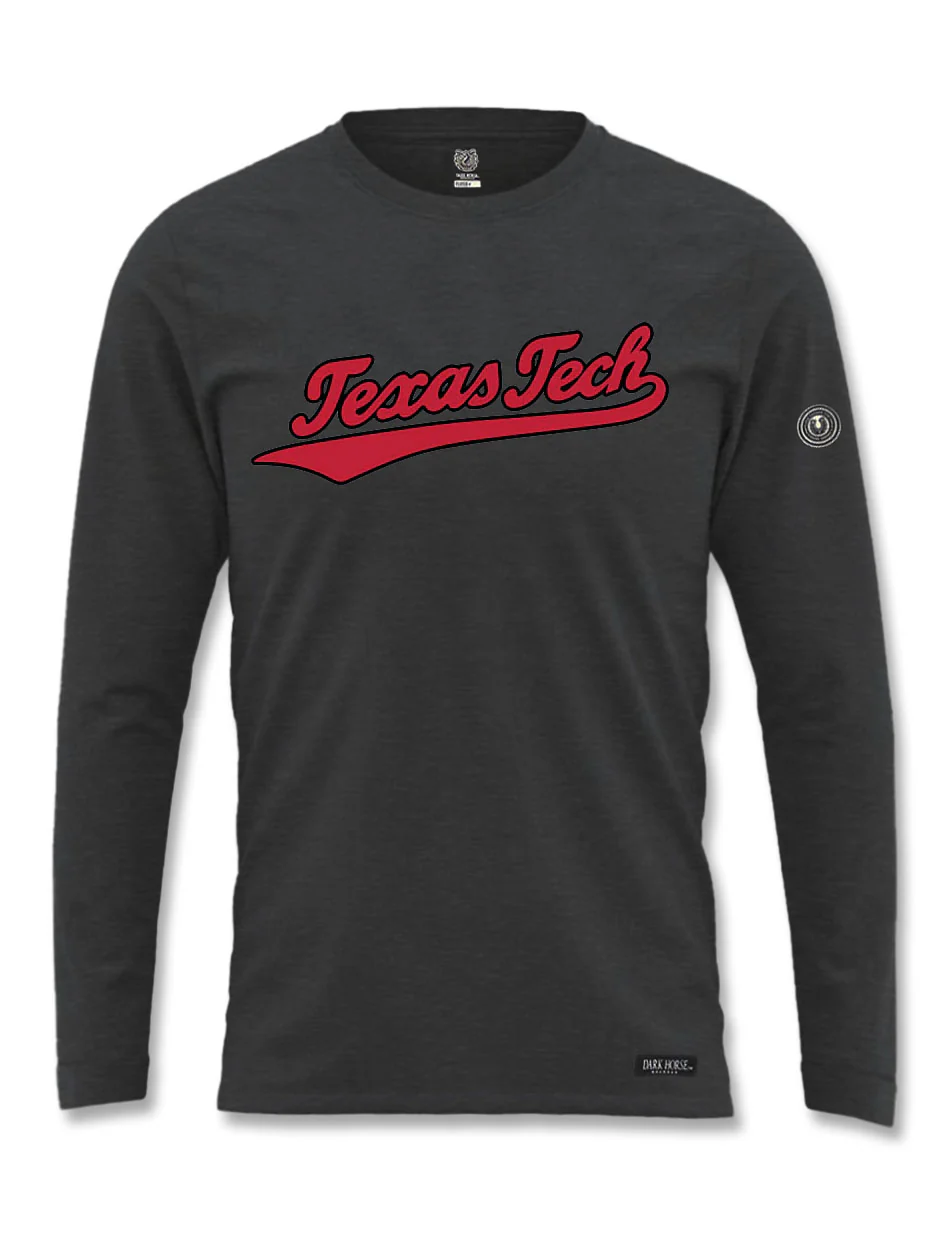 Texas Tech Dark Horse "Basketball Script" MotionFit Long Sleeve T-Shirt