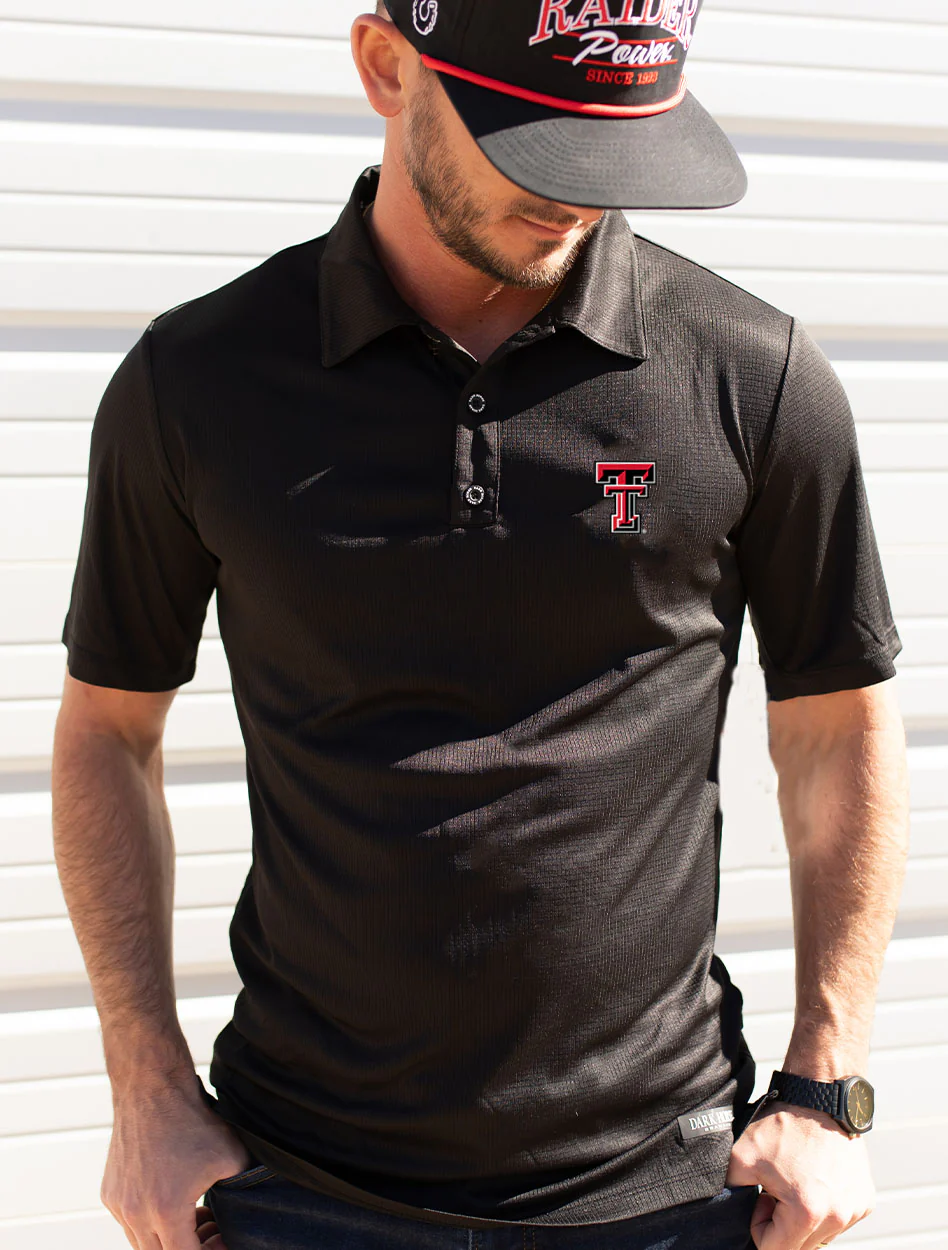Texas Tech Dark Horse Essentials "Double T 3.0" Polo - Image 3