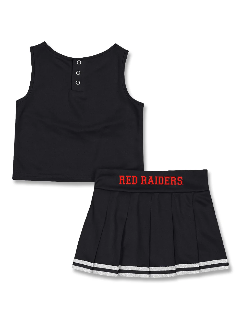 Texas Tech Dark Horse "Glitter" Toddler Cheer Set - Image 2