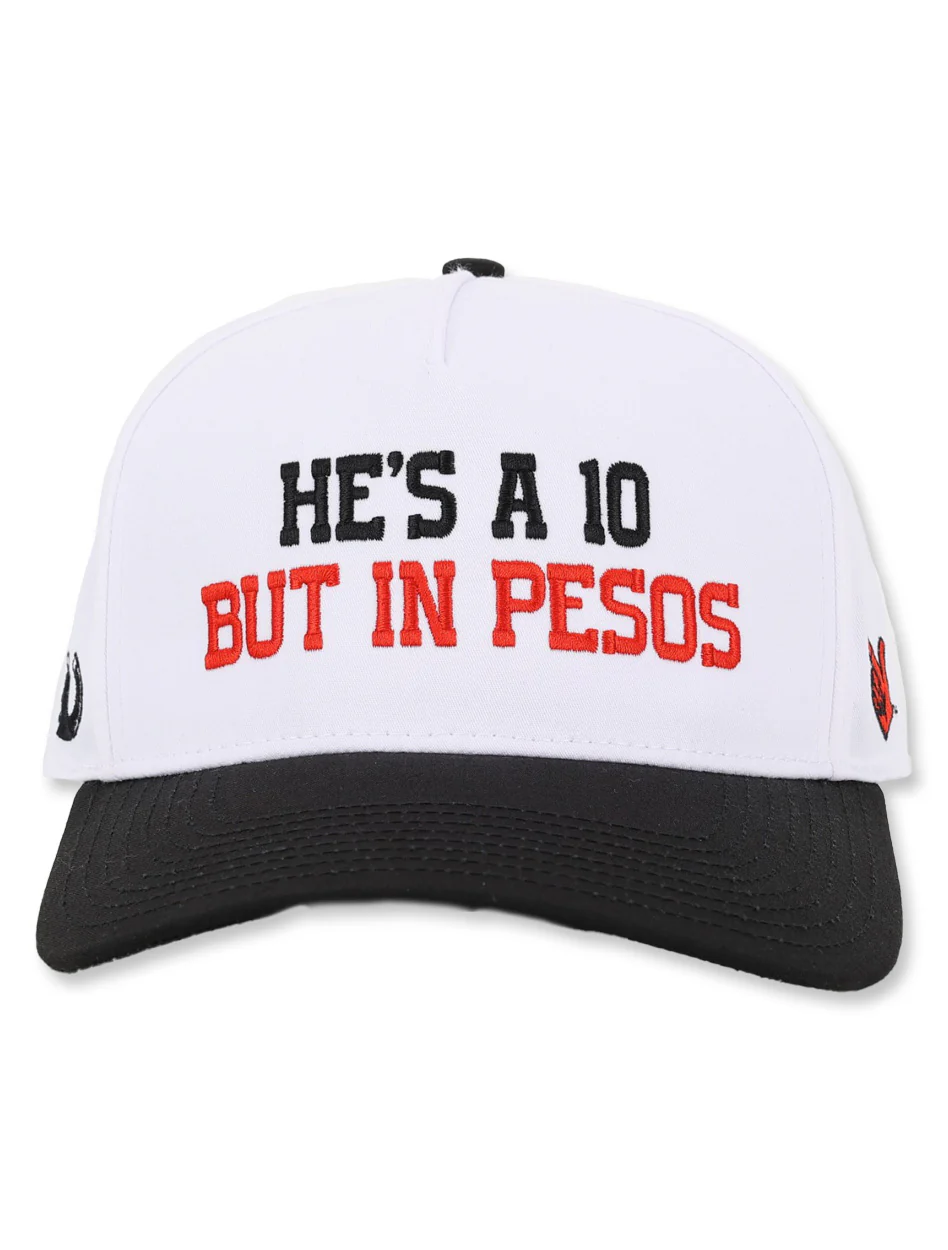 Texas Tech Dark Horse "He's a 10" White Snapback Cap - Image 2
