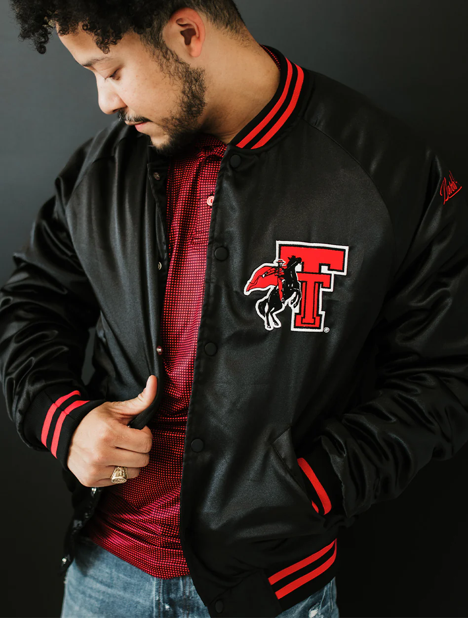 Texas Tech Dark Horse "Long Live The Matadors" Vintage Varsity Jacket - Image 2
