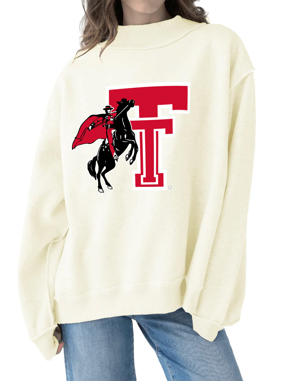 Texas Tech Dark Horse "Mock Neck Vault" Sweatshirt - Image 2