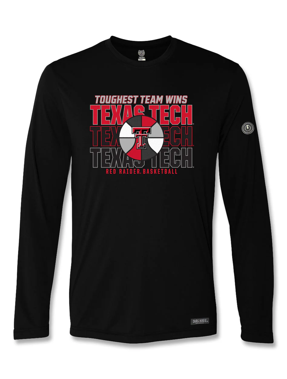 Texas Tech Dark Horse Motion Fit "Toughest Town" Basketball Long Sleeve