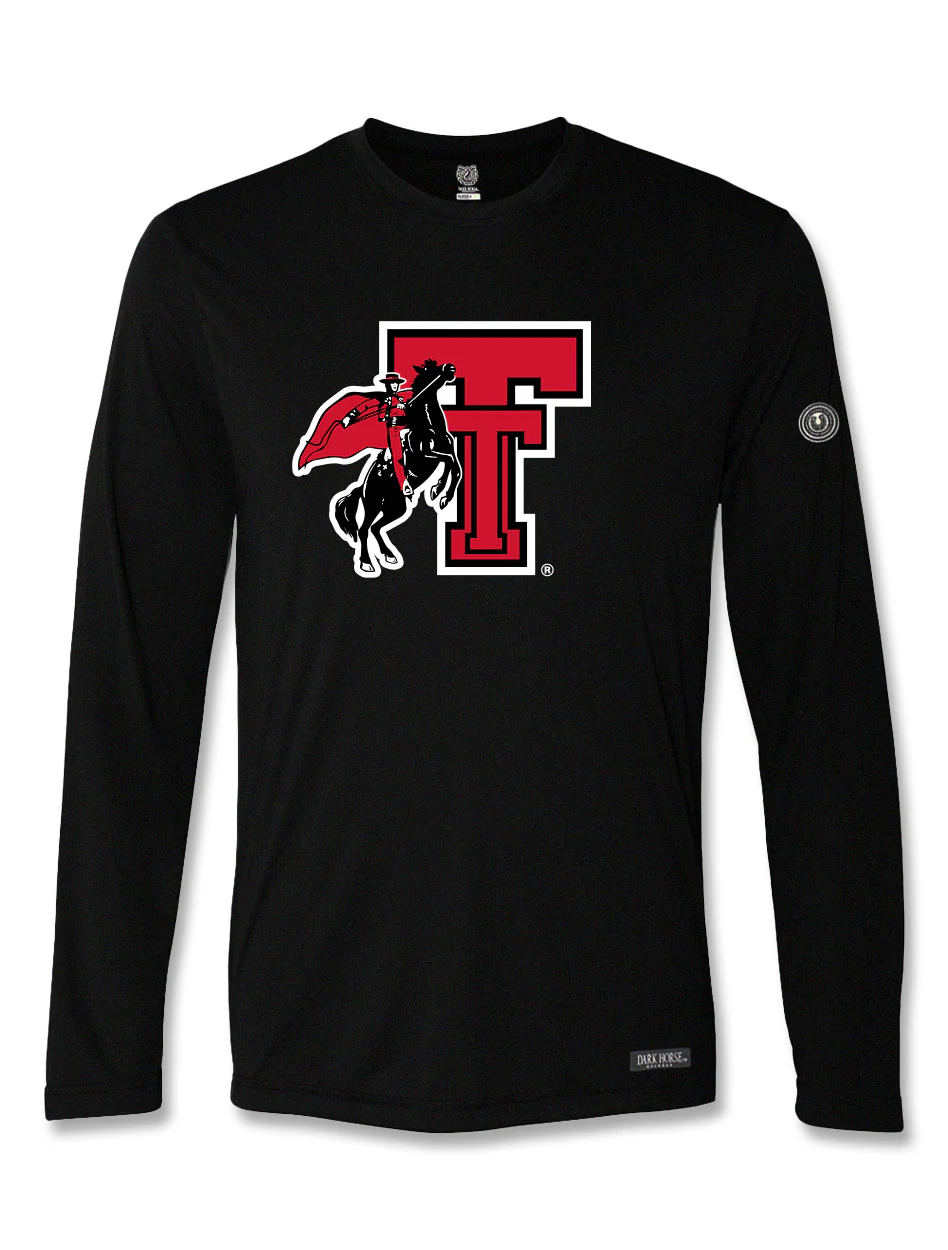 Texas Tech Dark Horse "Vault Rearing Rider" MotionFit Long Sleeve T-Shirt