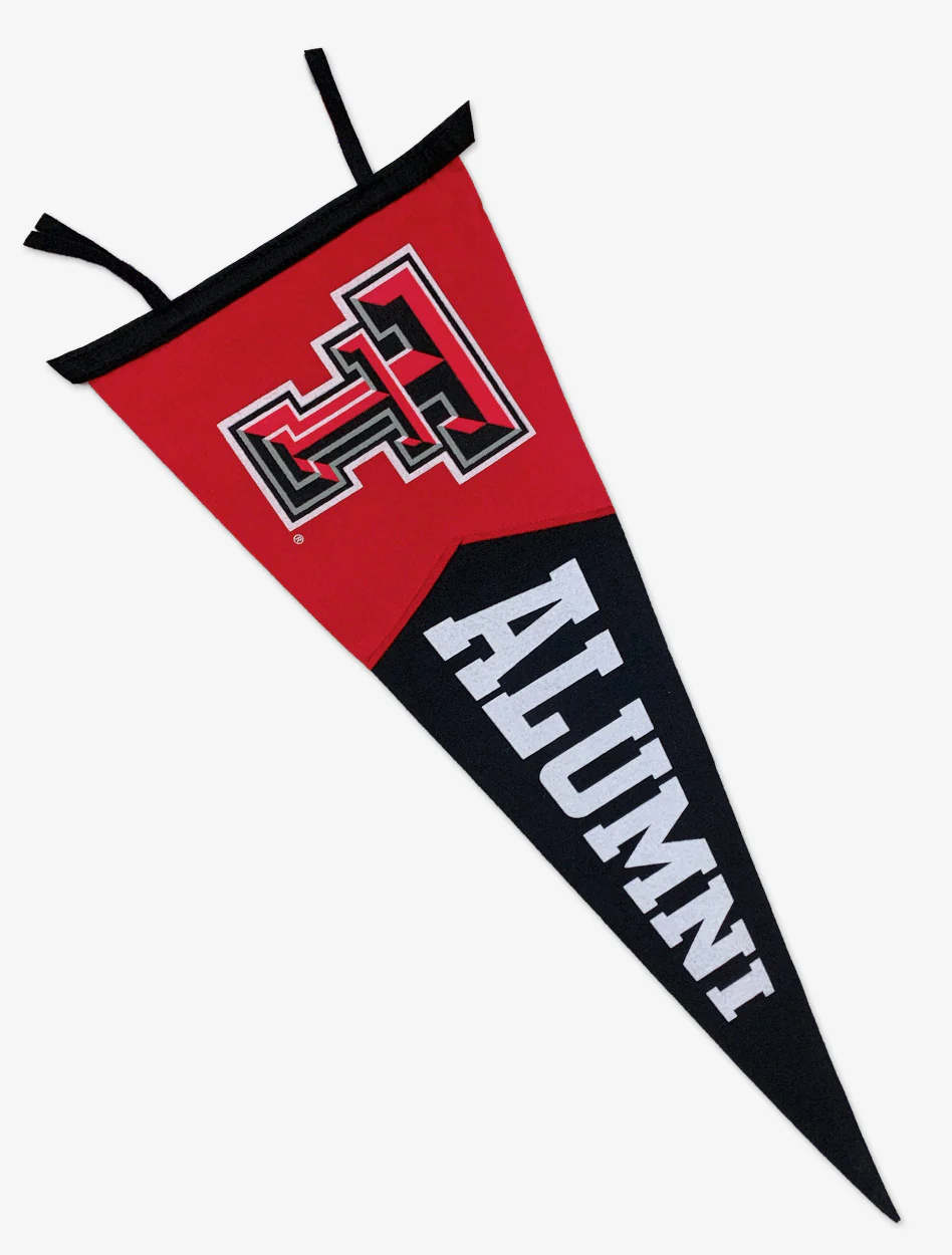Texas Tech Double T Alumni 12"x30" Wool Pennant