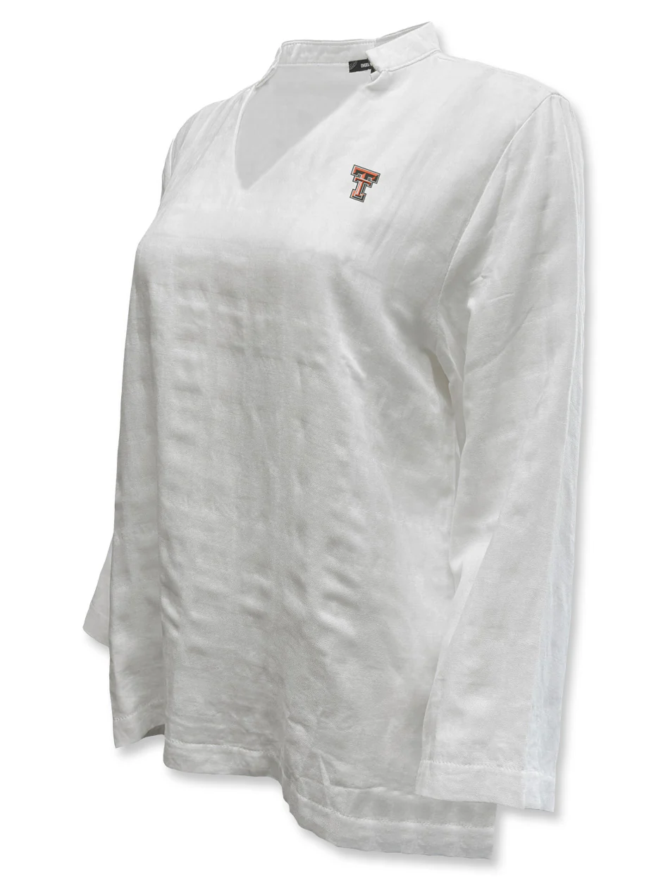 Texas Tech Double T "La Jolla" 3/4 Sleeve Blouse - Image 2