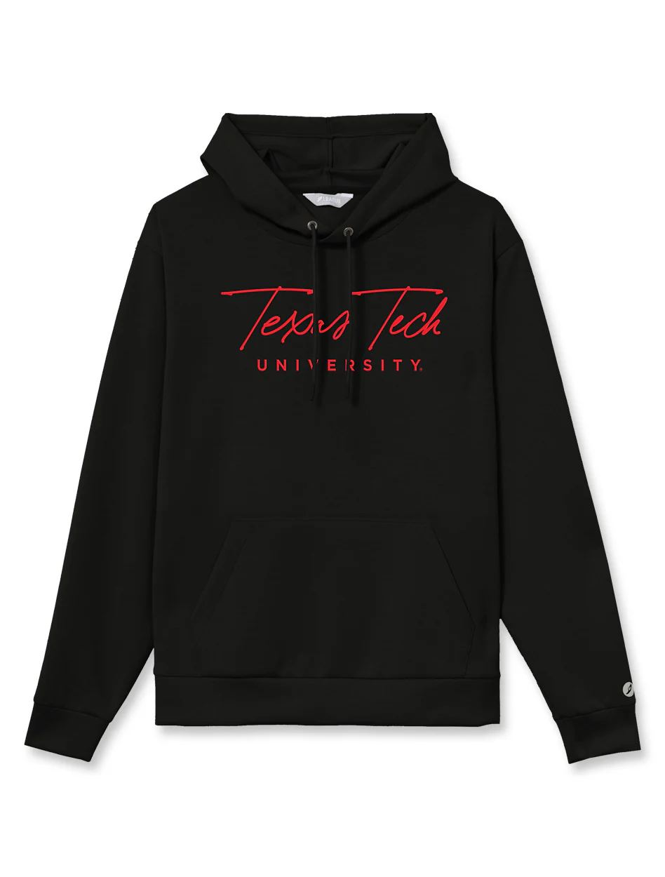 Texas Tech Double T "Longhand Script" Monterey Hooded Sweatshirt