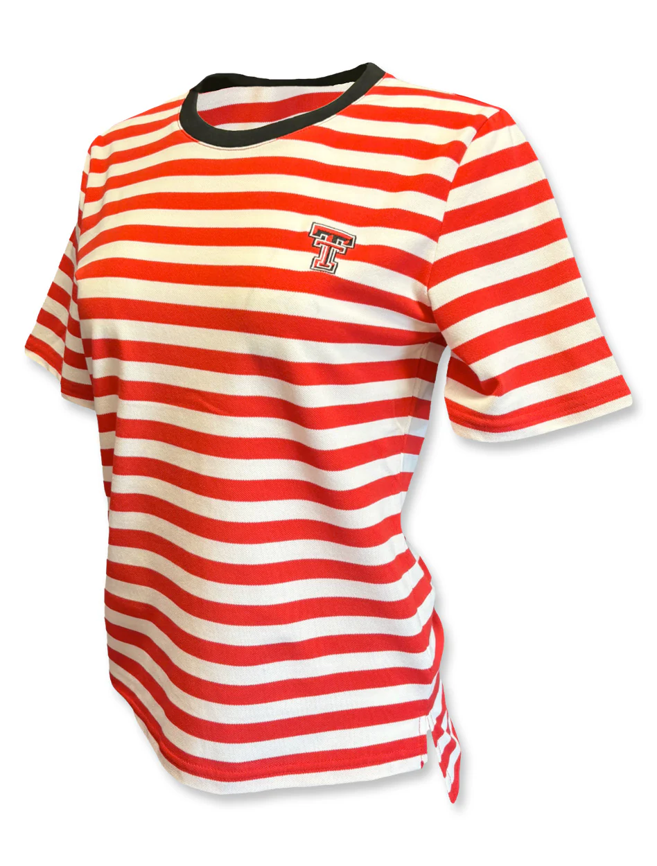 Texas Tech Double T "Mackinac" Stripe Jersey Top