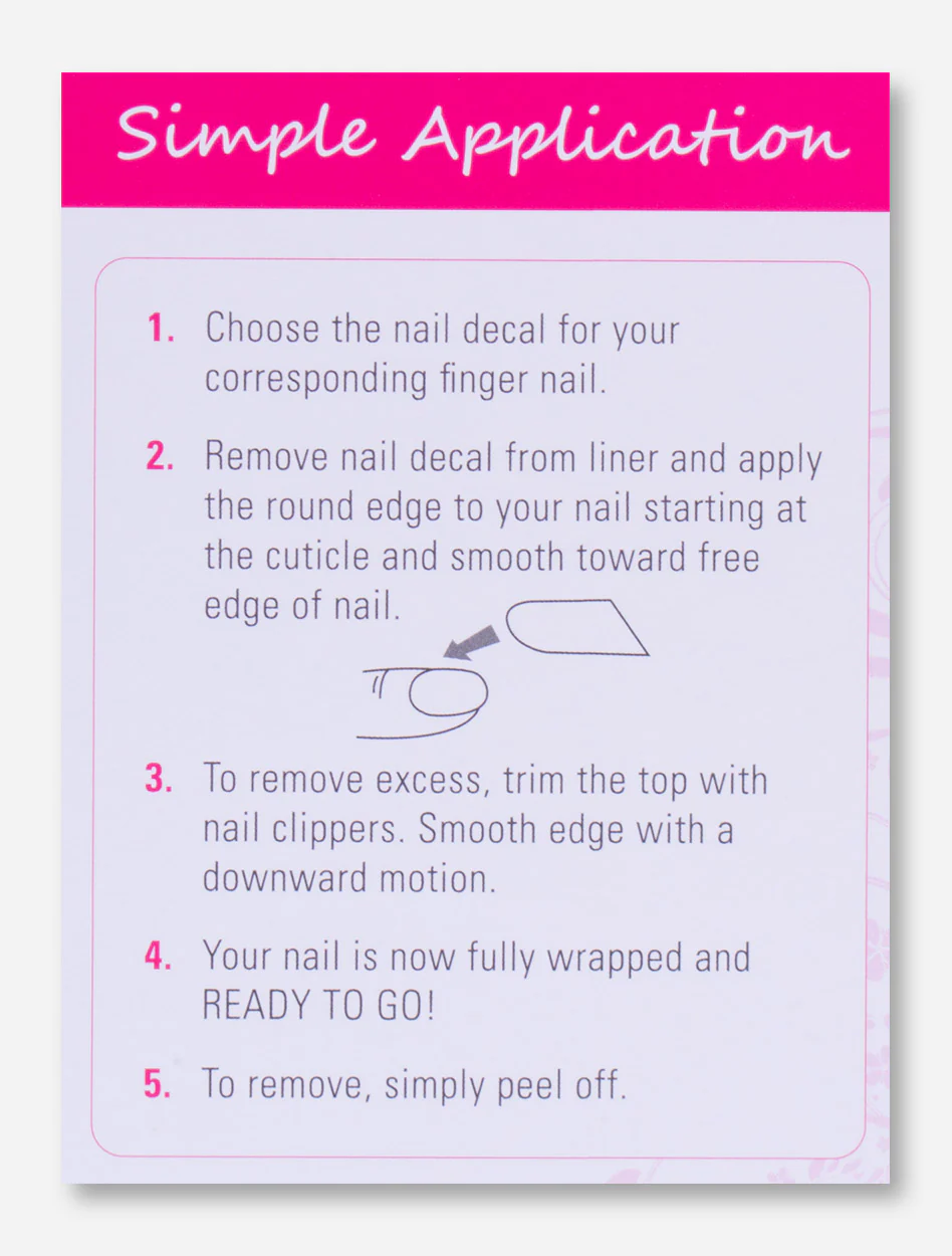 Texas Tech Double T Pattern Nail Decals - Image 2