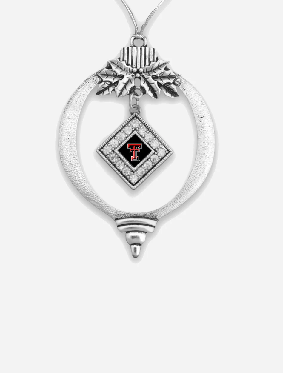 Texas Tech Double T Rhinestone Christmas Bulb Ornament