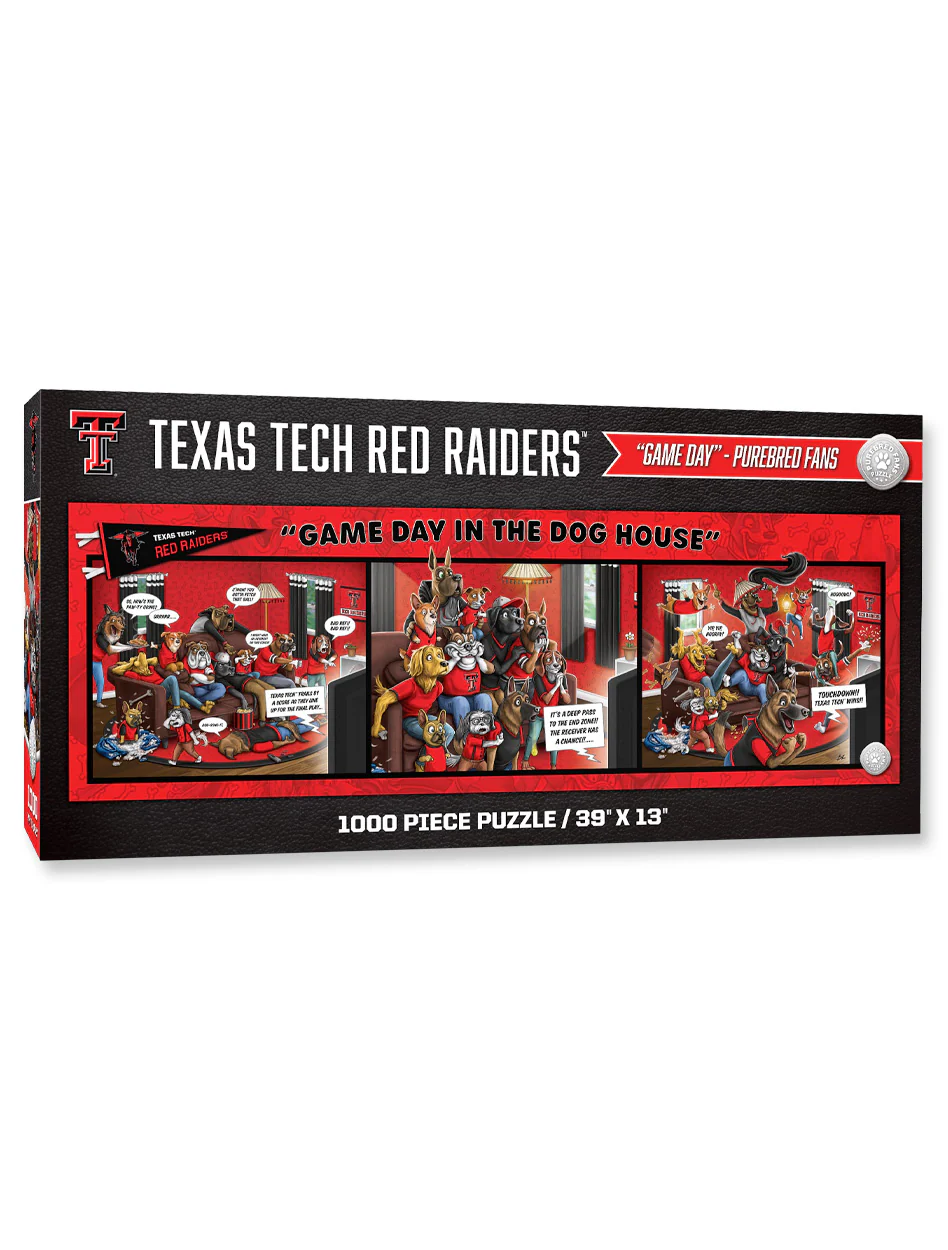 Texas Tech Game Day Dog House 1000 Piece Puzzle